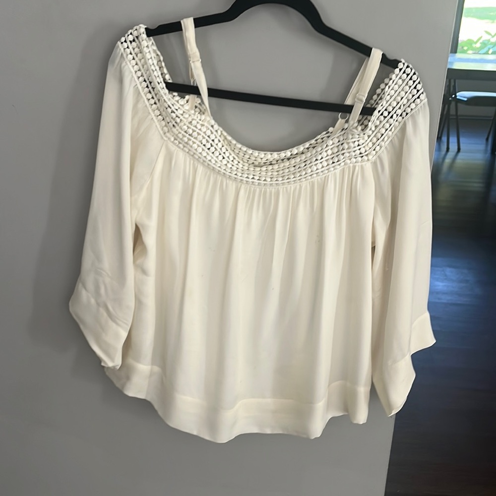 Women’s Silk off-the-shoulder Rebecca Minkoff Blouse Size L